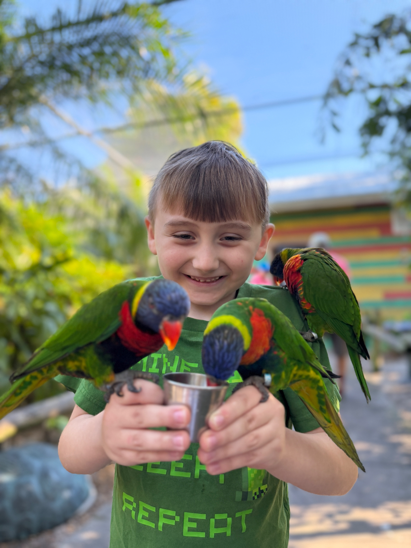 Exploring an Orlando attraction during the partner visit