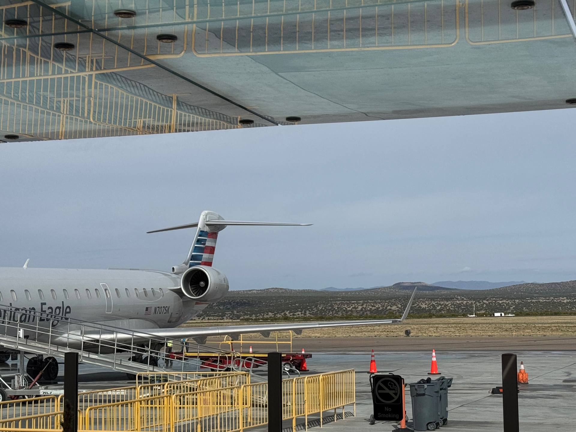 Arriving at the New Mexico regional airport on a partner site visit